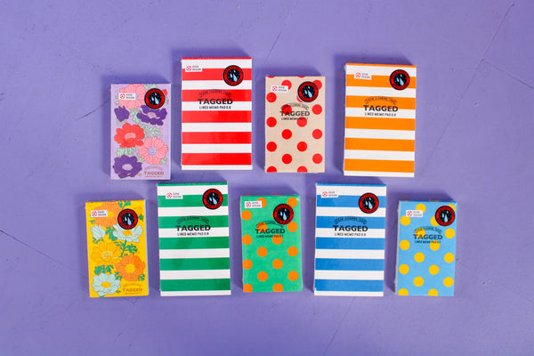 Lined Small Waterproof Memo Pad - Polka Dot