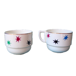 Vintage Starry Espresso Mugs