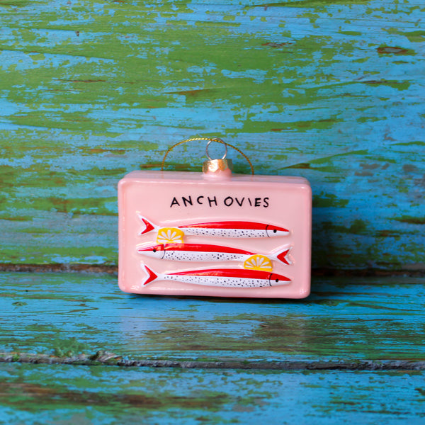 Anchovies Can Ornament