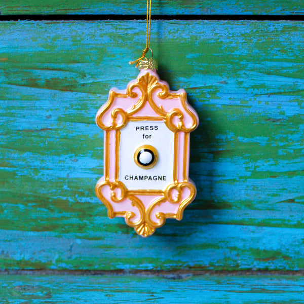 Champagne Button Ornament