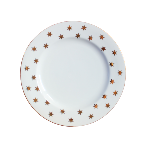 Vintage Service for 8 Gold Stars Dinnerware Set