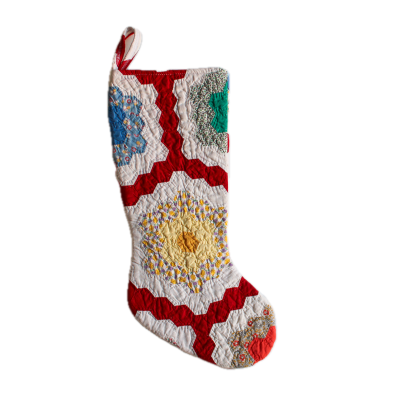 Vintage Quilt Stocking No. 2