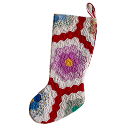 Vintage Quilt Stocking No. 2