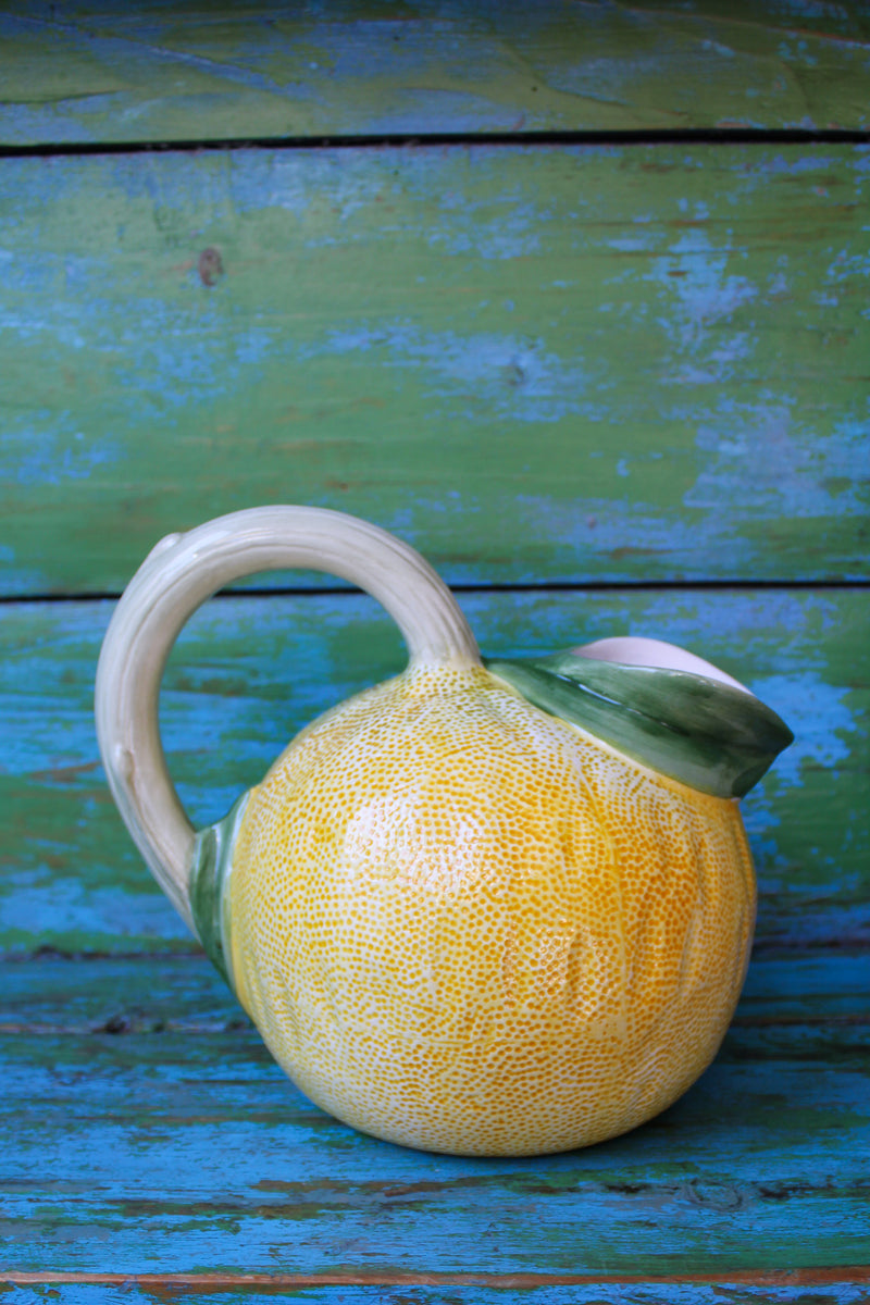 Vintage Lemon/ Grapefruit Figural Pitcher