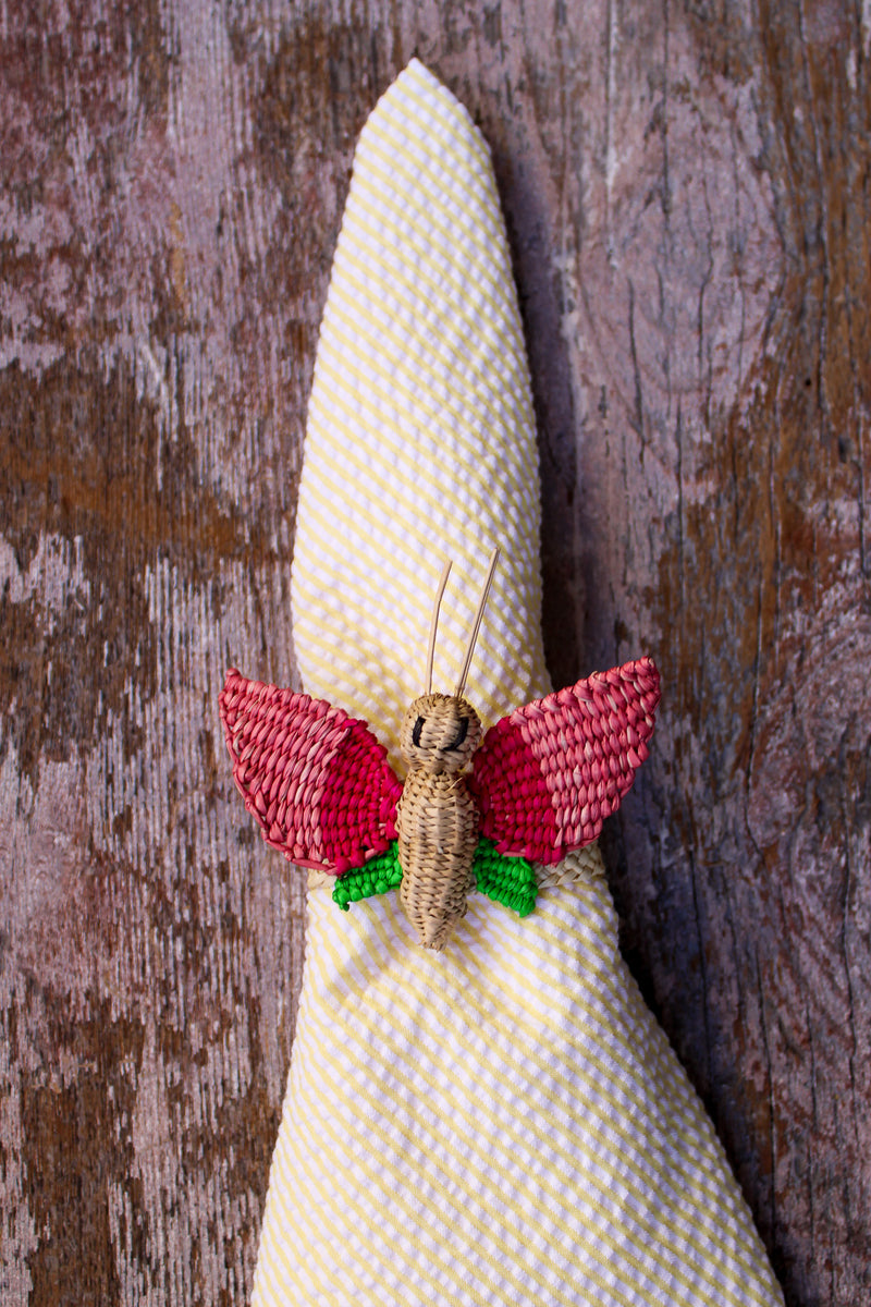 Woven Napkin Ring - Butterfly