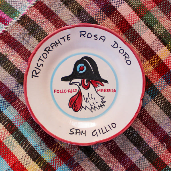 Buon Ricordo Plate - Rosa D'Oro