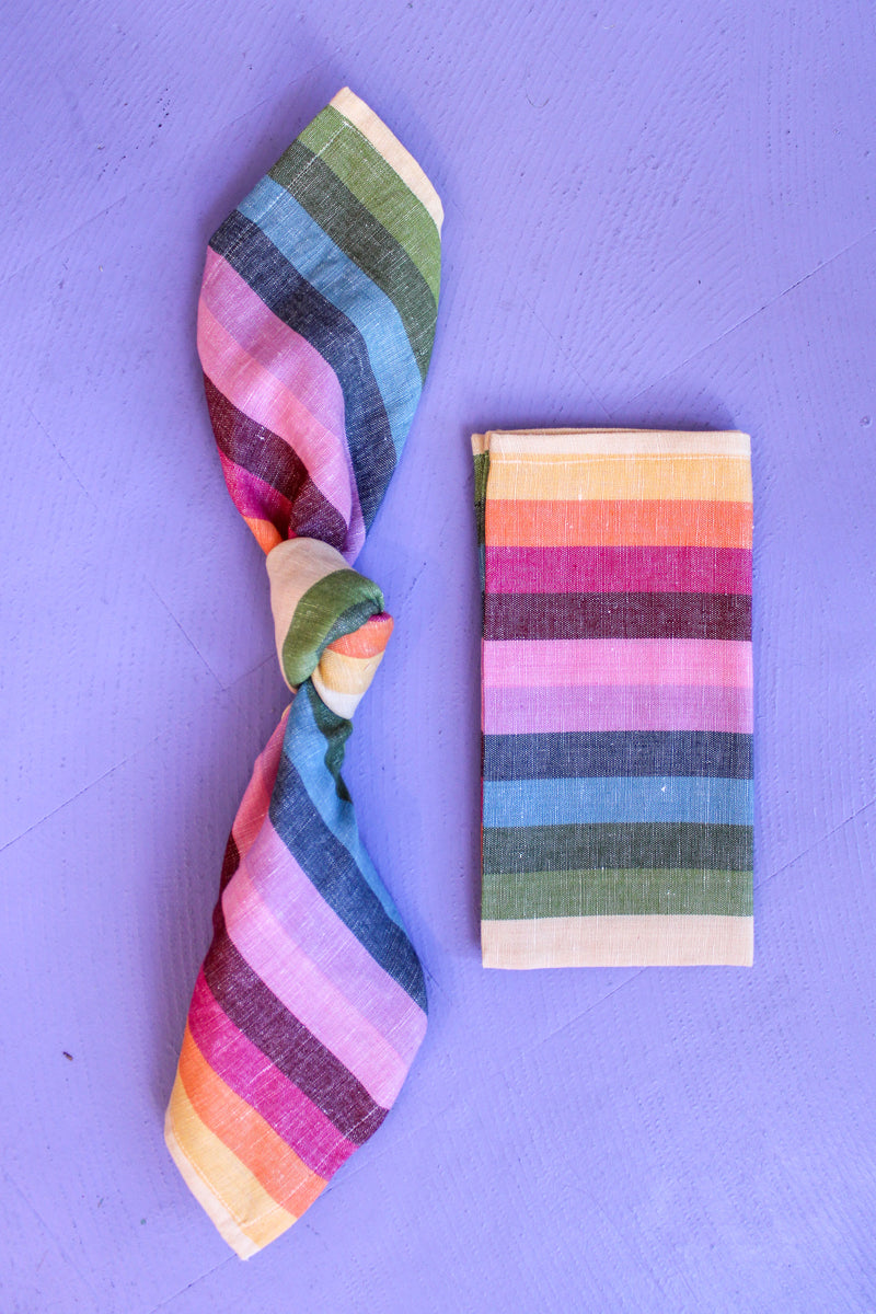 Prism Stripe Napkins - Set of 4