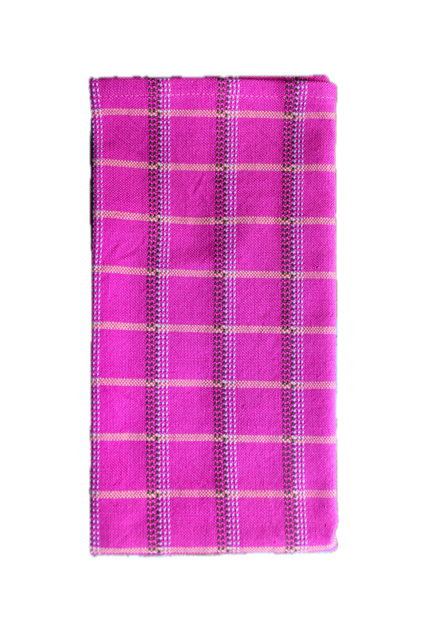 San Lucas Plaid Pink Napkins - Set of 4