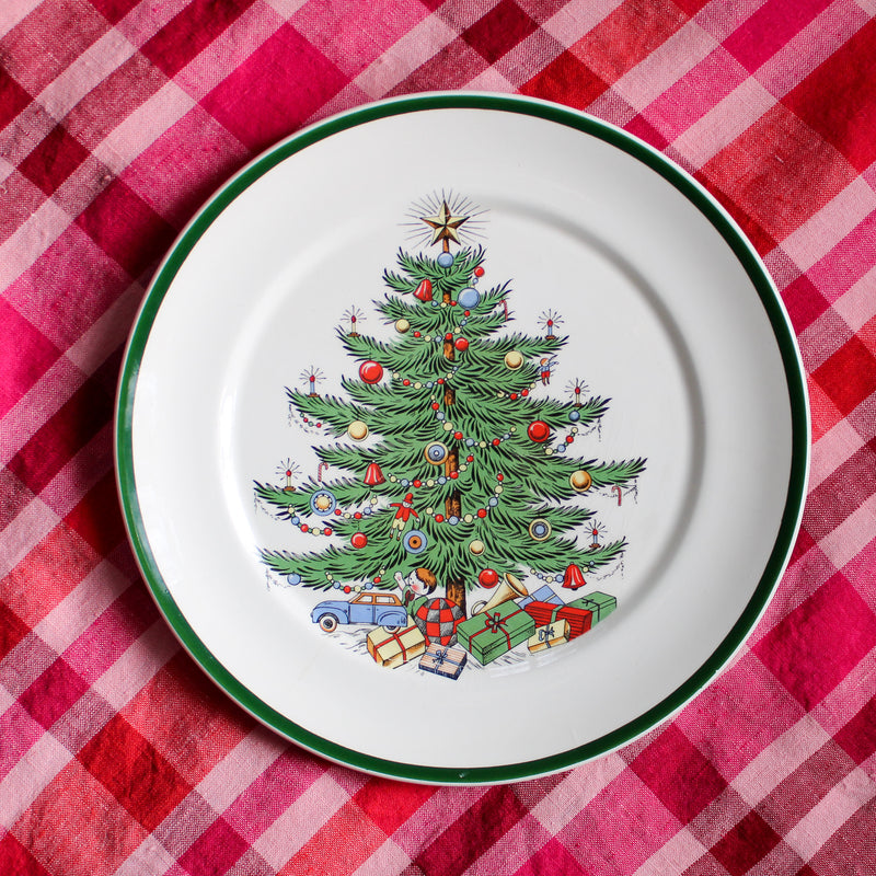 Vintage Cuthbertson Christmas Tree Cookie Plate