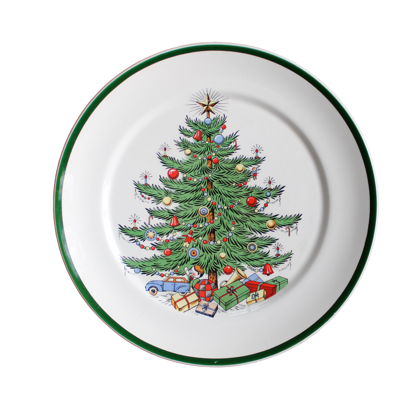 Vintage Cuthbertson Christmas Tree Cookie Plate