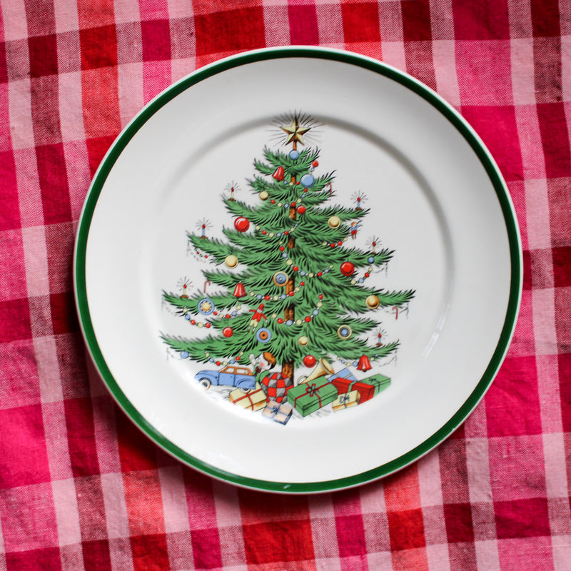 Vintage Cuthbertson Christmas Tree Cookie Plate