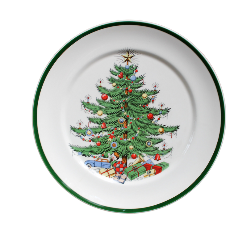 Vintage Cuthbertson Christmas Tree Cookie Plate