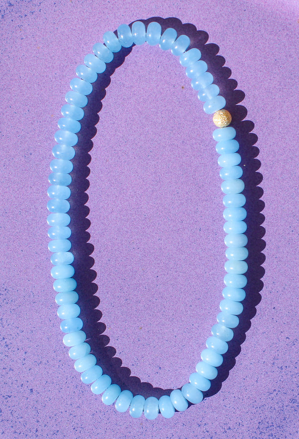 Dusty Blue Cloud Necklace