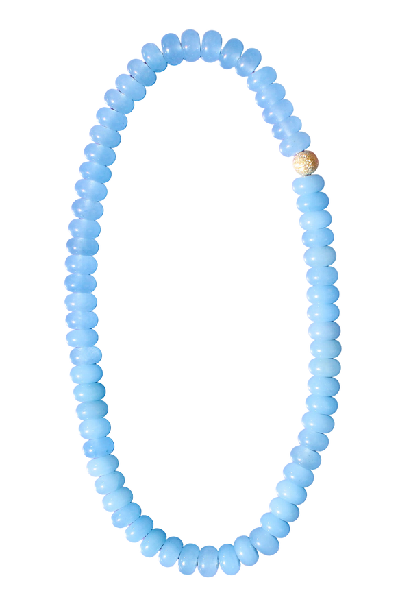 Dusty Blue Cloud Necklace