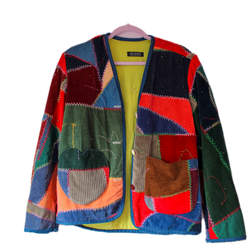 Quilt Collarless Jacket - 1930s Crazy