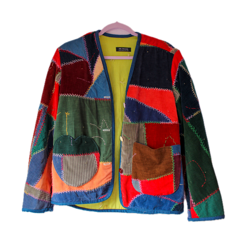 Quilt Collarless Jacket - 1930s Crazy