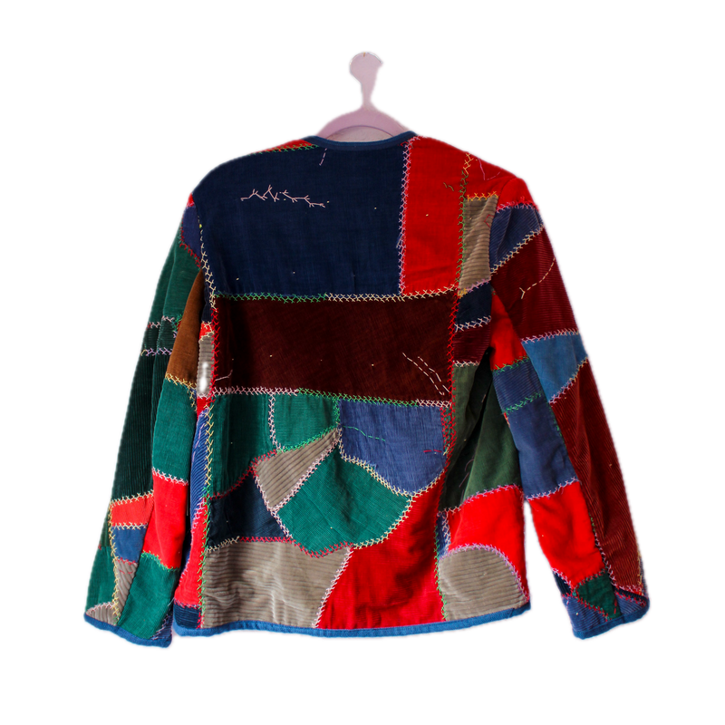 Quilt Collarless Jacket - 1930s Crazy