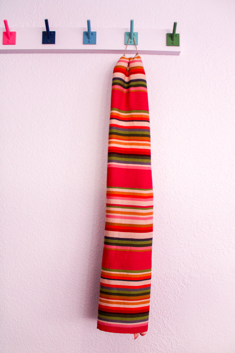 Desert Shawl - Pink Stripe