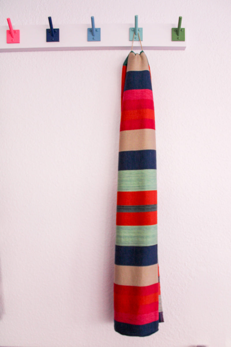 Desert Shawl - Indigo Stripe