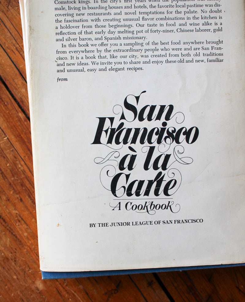 San Francisco a la carte Cookbook (1979)