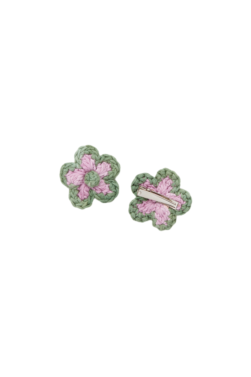 Medium Flower Clip Set - Hazy Lilac