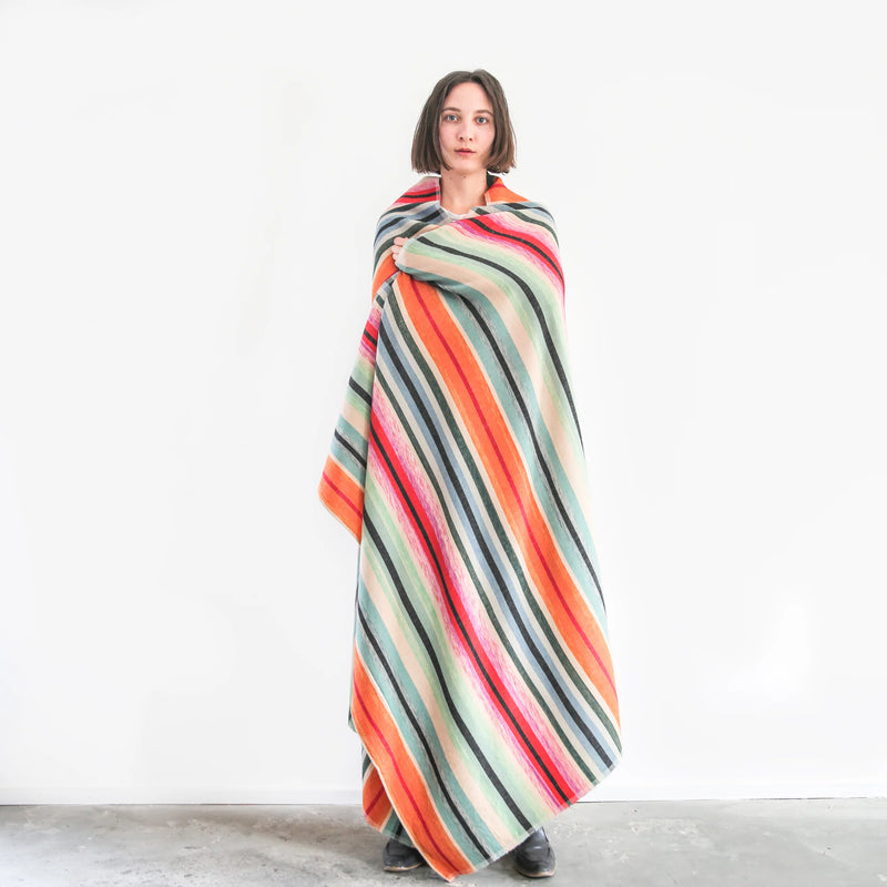 Desert Blanket - Mint Stripe