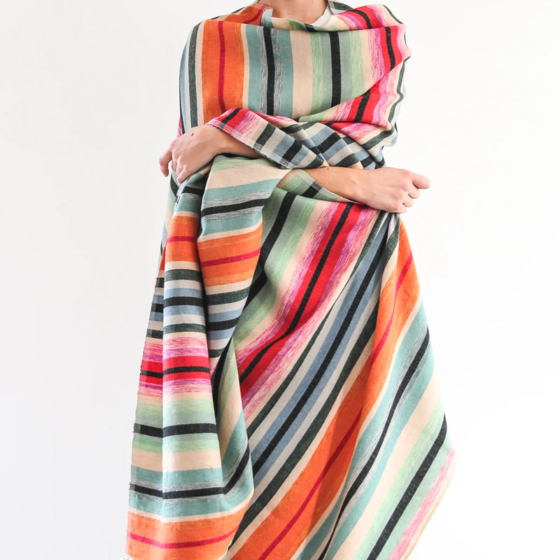 Desert Blanket - Mint Stripe