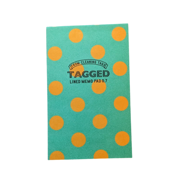 Lined Small Waterproof Memo Pad - Polka Dot