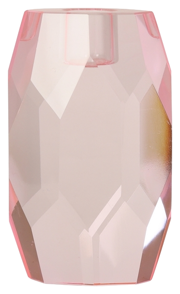 Gem Crystal Candleholder - Pink