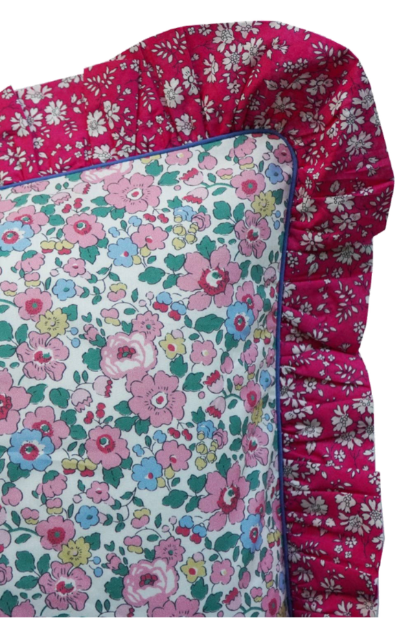 Liberty Print Lumbar Ruffle Cushion