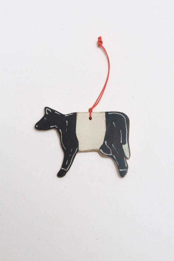 Ceramic Cow Ornament