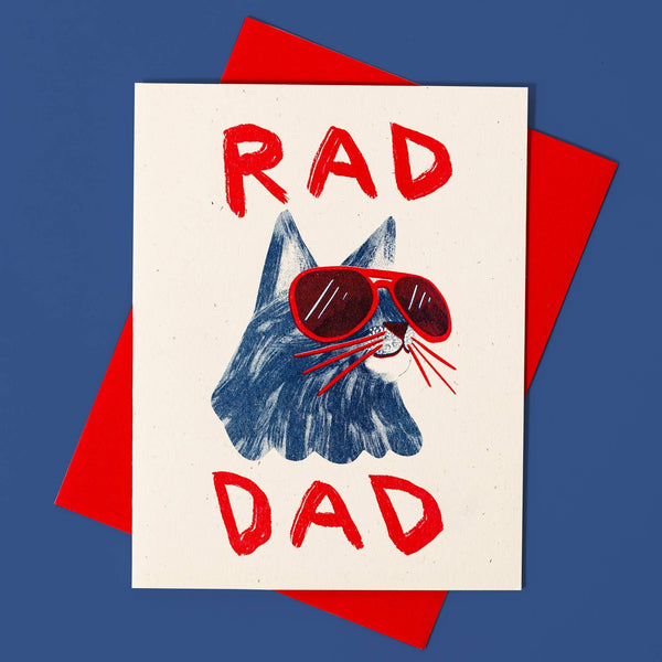 Rad Dad Risograph Card