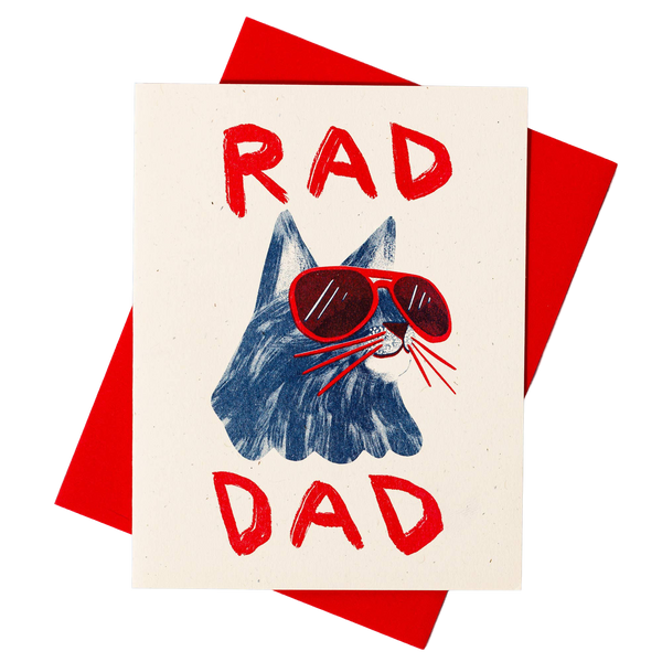 Rad Dad Risograph Card