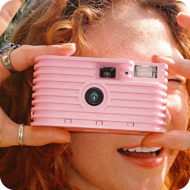 Pink Disposable Camera