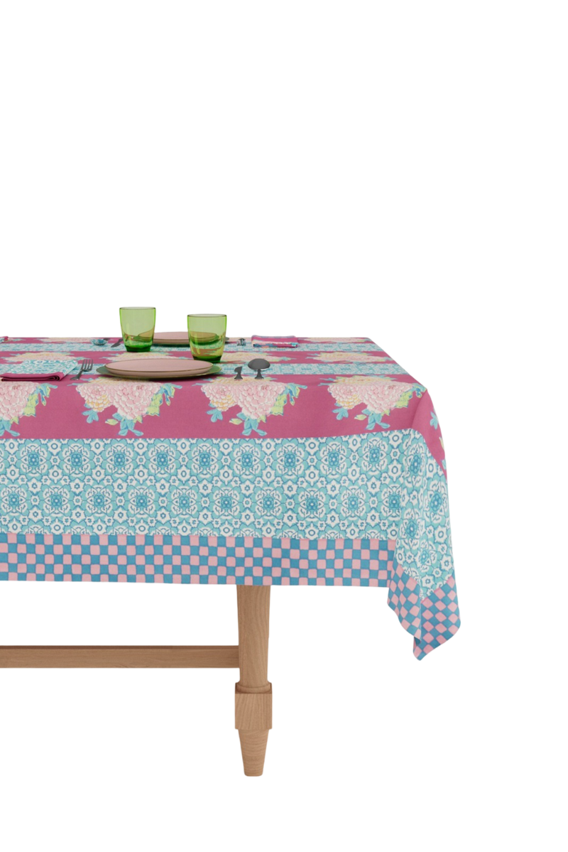 Cotton Tablecloth - Corolla Frida Magenta