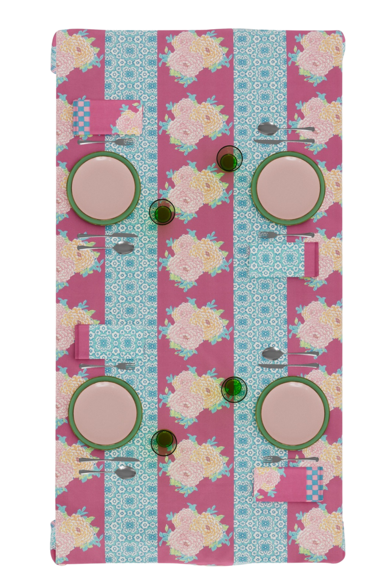 Cotton Tablecloth - Corolla Frida Magenta