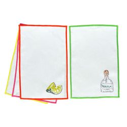 Tequila & Limes Cocktail Napkins - Set of 4