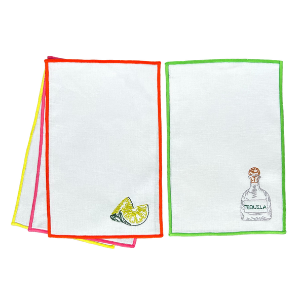 Tequila & Limes Cocktail Napkins - Set of 4