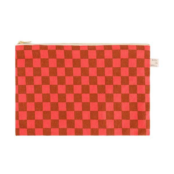 Large Zip Pouch - Checker