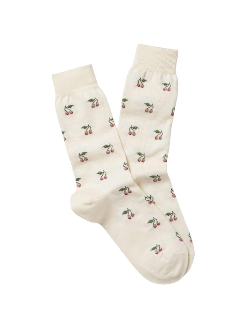 Cherry Pattern Socks