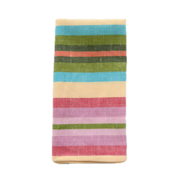 Mini Rainbow Stripe Napkins - Set of 4