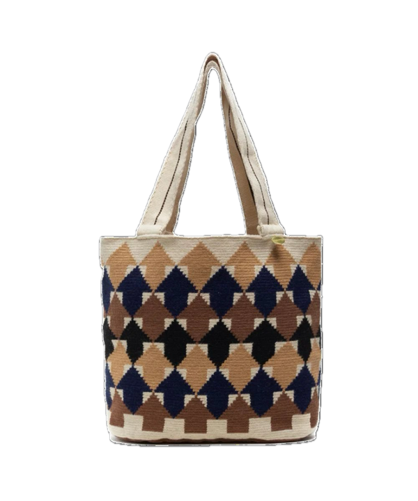 Woven Shopper Tote Bag