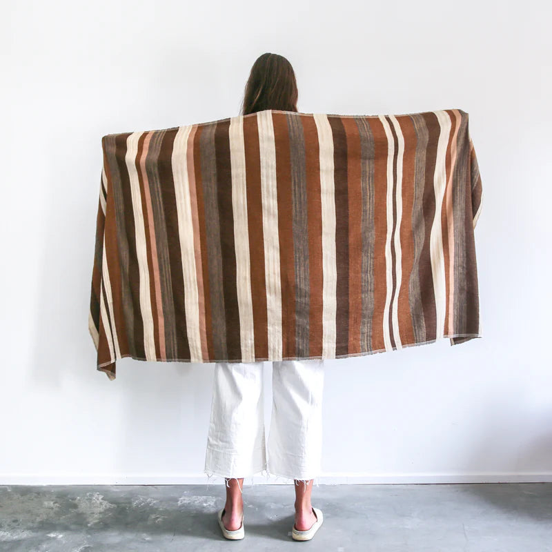 Desert Shawl - Brown Stripe