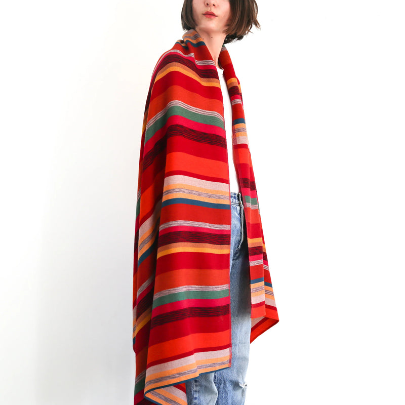 Desert Shawl - Teal Stripe