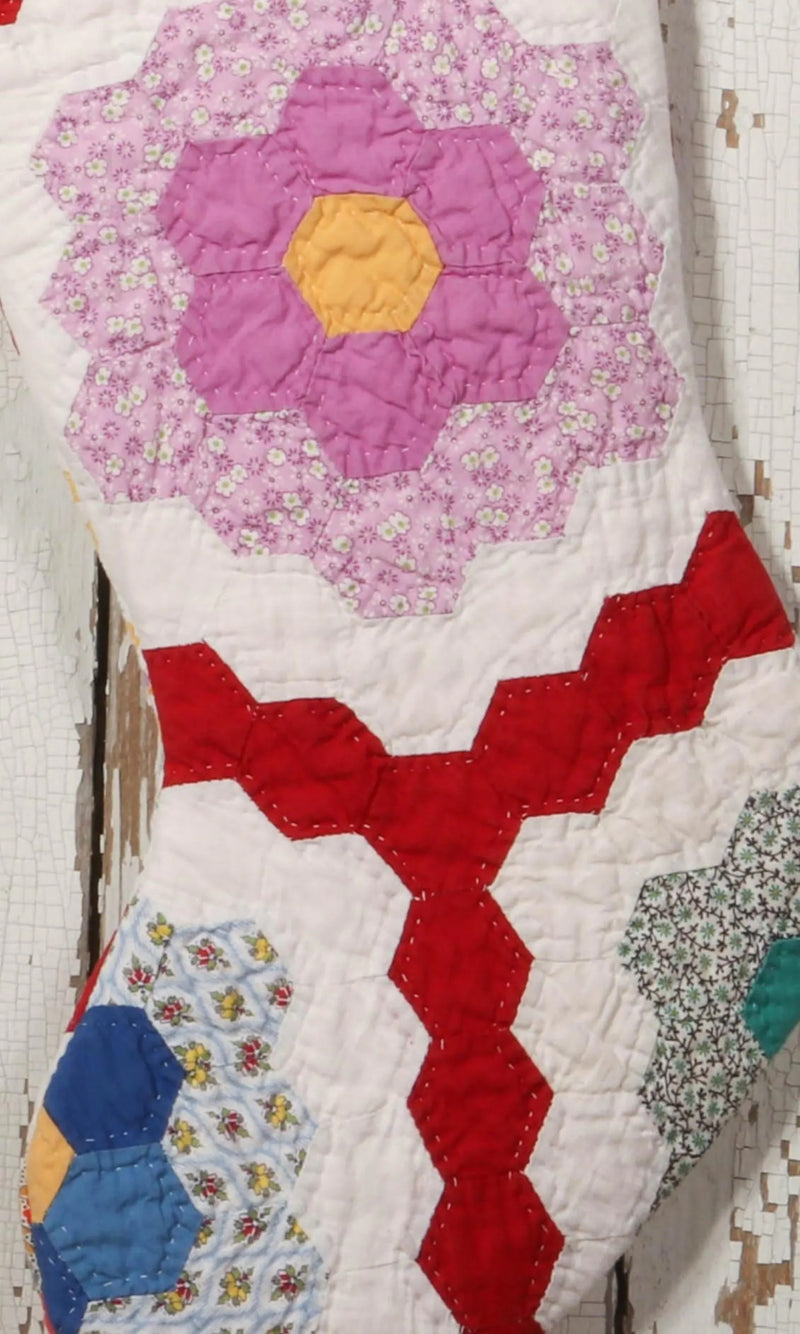 Vintage Quilt Stocking No. 2