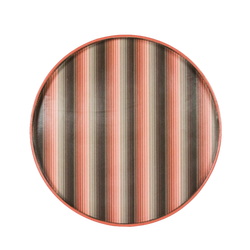 Undulating Stripe Tray - Burnt Orange