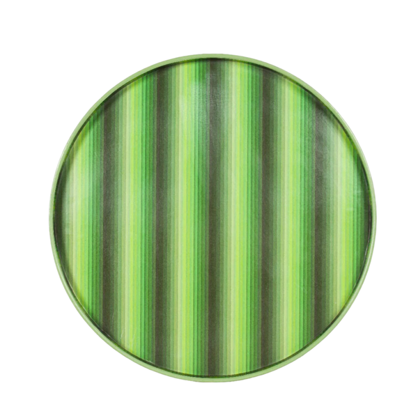 Undulating Stripe Tray - Green