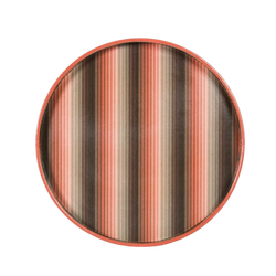 Undulating Stripe Tray - Burnt Orange