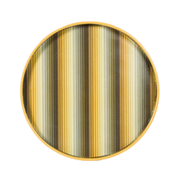 Undulating Stripe Tray - Yellow