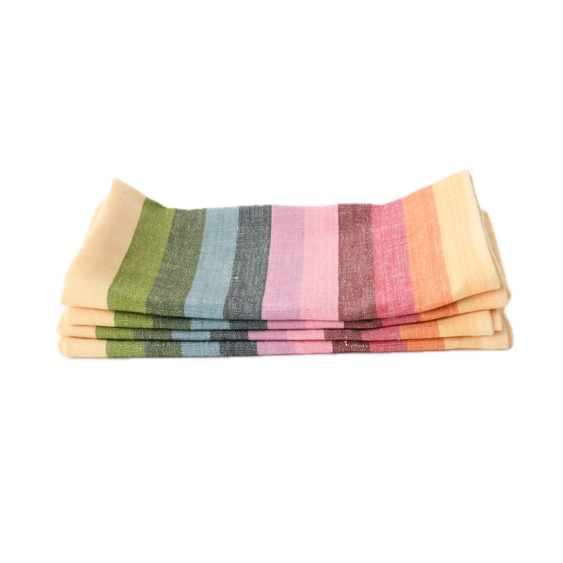 Prism Stripe Napkins - Set of 4